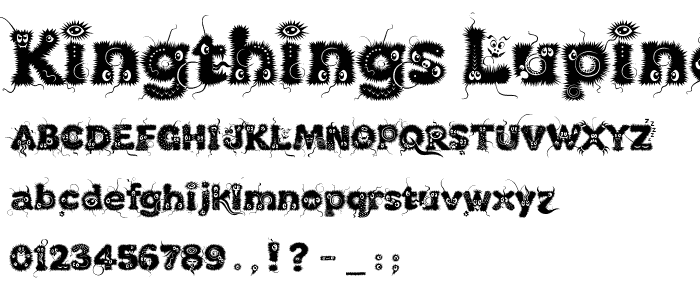 Kingthings Lupine font